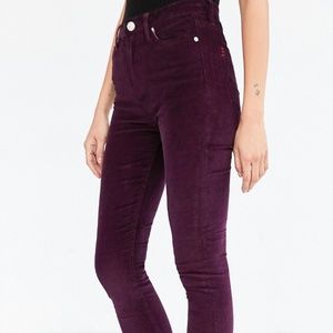 maroon BDG Twig high rise corduroy pants